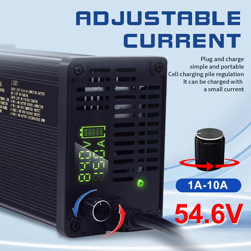 84V 20A Smart Charger - Caricabatterie per Bici Elettrica 48V con